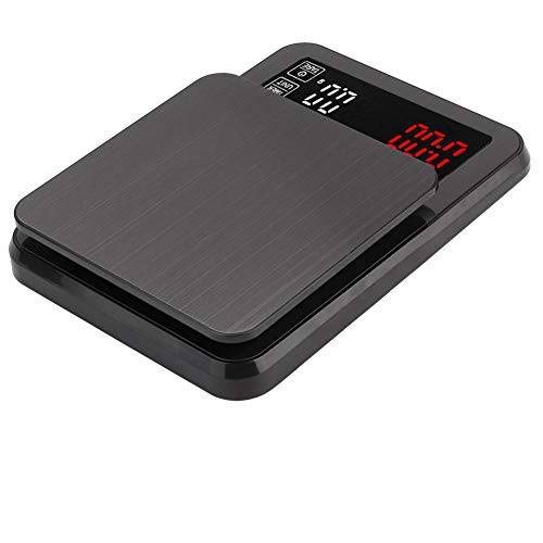 Multifunktionale, hochpräzise Edelstahl-Chronographen-Kaffeewaage mit 5 kg / 0,1 g Digitalwaage, einzigartiger, hochpräziser Sensor für genaues und