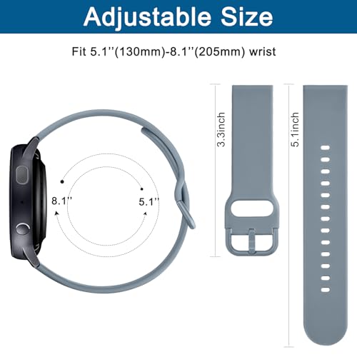 AK Band for Amazfit GTS 4 / GTS 4 Mini / GTS 3 / GTS 2 / GTS 2e / GTS 2 mini / GTS / GTR mini Bands, 20mm Soft Replacement Sport Strap for Amazfit Bip 3 / Bip 3 Pro / Bip U Pro / Bip / Bip Lite / Bip by AK - Used condition - Image 3