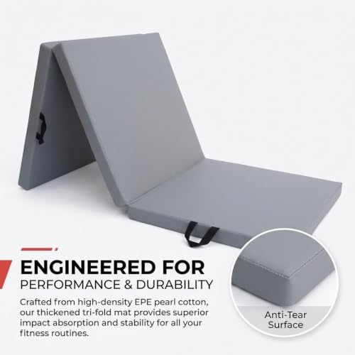 Colchoneta de ejercicio gruesa y mat plegable de entrenamiento funcional 4