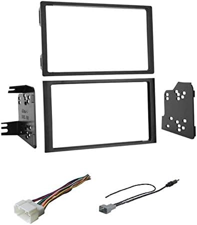 Kit de instalación de tablero estéreo de automóvil de alta calidad, arnés de cables y adaptador de antena para instalar una radio doble DIN del