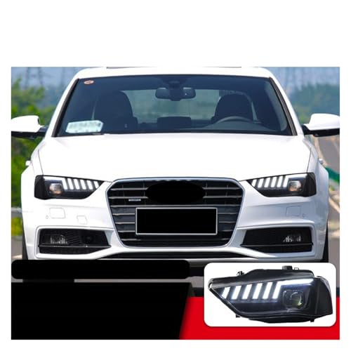 Faros LED para Audi A4 2013-2016 con luces de freno e intermitentes integrados 5