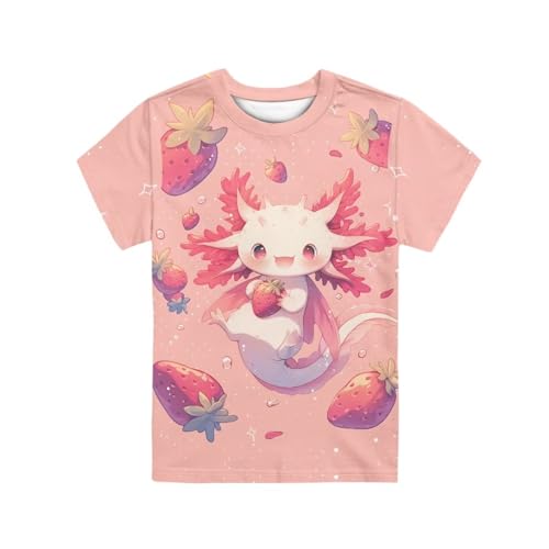 Image of Xhuibop Kids T Shirts for Boys Size 3-16 Girls Short Sleeve Sportswear Active Tops