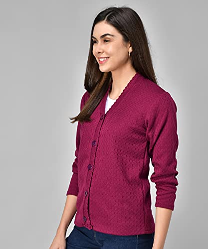 Image of eKools Women's Winterwear Woolen Sweater Cardigans