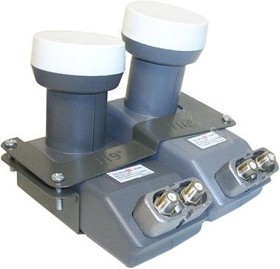 110/119 or 91/82 DUAL TWIN Metal Satellite Bracket perfect for: FTA, dish network or bell express VU