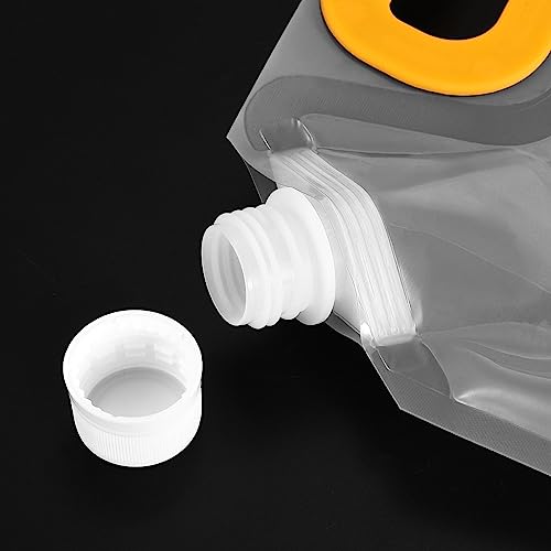 PATIKIL 4 Pack 2.5L/0.66 Gallon Collapsible Water Container Bags, Clear, Plastic, Flexible, Reusable, Transparent - Image 4