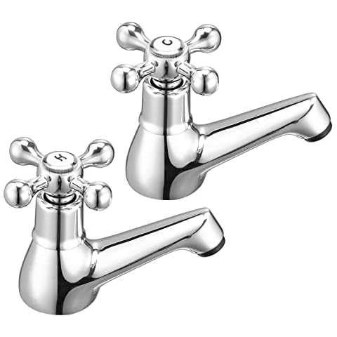 Wasserrhythm Victorian Chrome Basin Taps Pair Cover