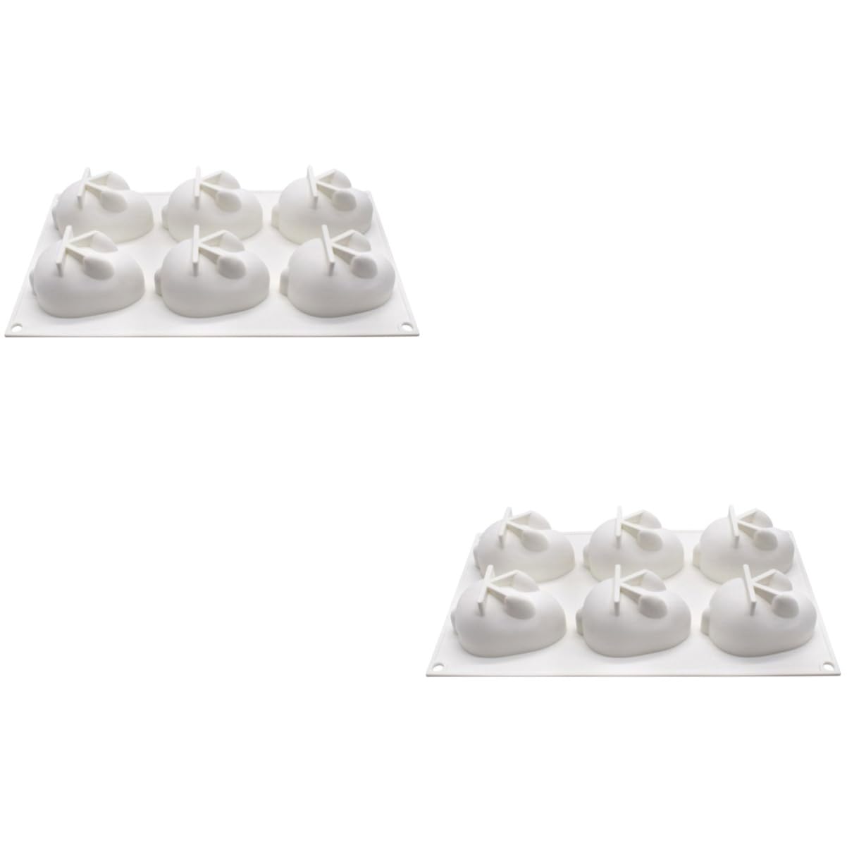 TOPBATHY 2 Pezzi Di Silicone A Forma Di Coniglietto Per La Cottura Di Dolci Pasquali Gelatina Budino Ghiaccio Facili Da Usare E Da Pulire
