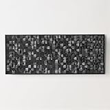 Z Gallerie Nightfall Textured Cube Wall Art Matte Black Modern Decor