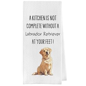 Labrador Retriever Dish Towels - Funny Labrador Retriever Decorative Waffle Weave Kitchen Towels, Labrador Retriever Gifts Hand Tea Towels, Labrador Retriever Gifts (16×24 Inches) Labrador Retriever Dish Towels Funny Labrador Retriever Decorative Waffle Weave Kitchen Towels Labrador Retriever Gifts Hand Tea Towels Labrador Retriever Gifts 1624 Inches