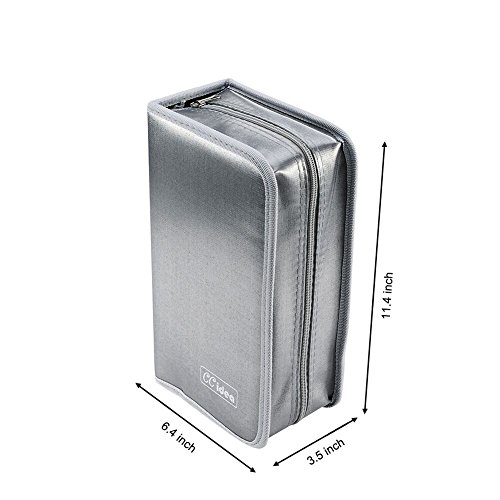 Ccidea Cd Case Dvd Storage Holder, 128 Capacity Dvd Cases Organizer Cd Plastic Protective Carrying Binder,Portable Cd Wallet For Home Travel (Gray) #TOP2