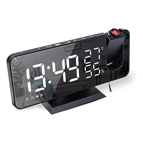 Despertador de Proyección con Radio FM y Pantalla LED de 7,5" Cover