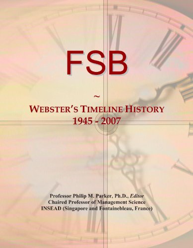 Preisvergleich Produktbild FSB: Webster's Timeline History, 1945 - 2007