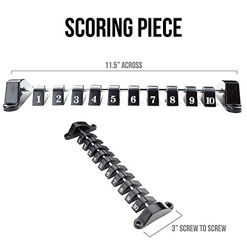 Foosball Score Counter | 11.5" X 3.5" Game Room Standard Soccer Scoreboard Accessory & Universal Score Keeper For Custom Shuffleboard & Air Hockey Table | Easy Install Game Table Replacement Part #TOP1