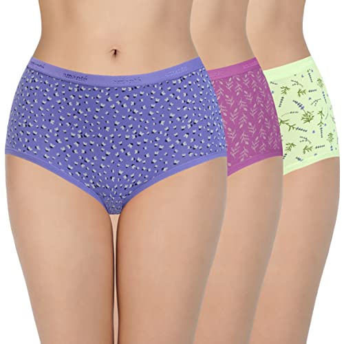 Image of Amante Printed Cotton Full Brief Panty Pack(Pack of 3)