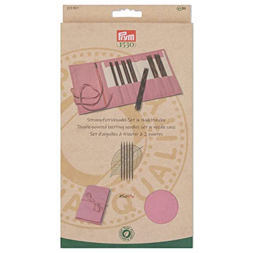 Prym 223807 Socking Knitting Needle Set Natural Rose 2-4.5, Mittel