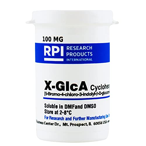 X-GlcA Cyclohexylammonium Salt [5-Bromo-4-chloro-3-indolyl-?-D-glucuronic Acid, cyclohexylammonium Salt], 100 Milligrams