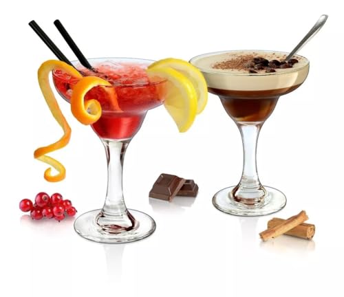 La mejor selección de Vasos de margarita comprados en linea. 42 Borgonovo Margarita - Juego De 6 Copas De Vidrio 270 Ml. Copas Clásicas y Transparentes Cristal de Alta Calidad Elegantes para Restaurantes, Fiestas, Bodas, Brindis Set 6 piezas