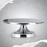 Toplionace 300-Mm-Drehteller für Torten, Tortendekorations-Drehteller Aus Edelstahl, Drehteller für Gewerbliches Backen Von Geburtstagstorten