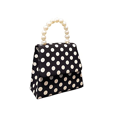 Image of Women Polka Dot Tote Bag Top Handle Bag Shoulder Bag Crossbody Bag