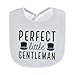 Hudson Baby Infant Boy Cotton Terry Drooler Bibs with Fiber Filling, Handsome Fella, One Size