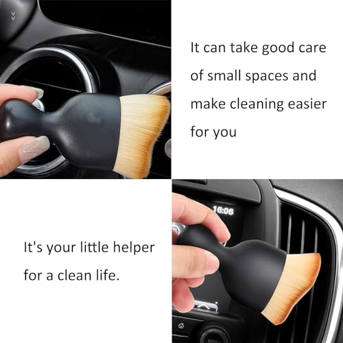 Car Interior Dust Sweeping Soft Brush, 3 PCS Automotive Soft Bristles Brushes, Removal Dust Care Products, Clean Duster for Vehicle Interior Airconditioning, Dusting Accessories - Image 6