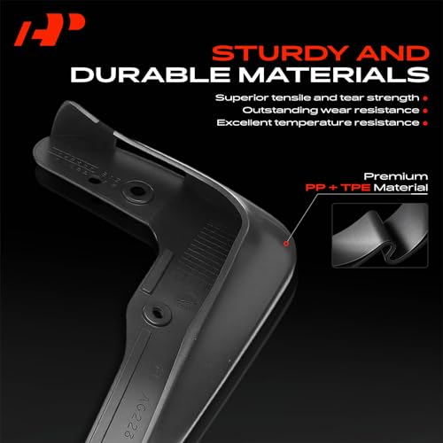 Image of A-Premium Mud Flaps Compatible with Subaru | for Subaru Legacy 2015-2019, No Drilling Required Mud Guards with Hardware Accessories, Set of 4 Front and Rear