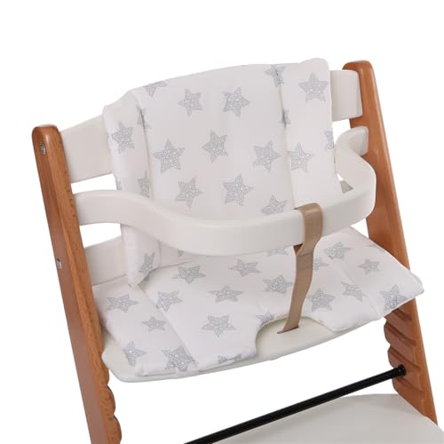 Wooden Highchair Pad with Not Slip Features Easy Attachments Comfortable Seats Pad Breathable Seats Covers for Daily Use