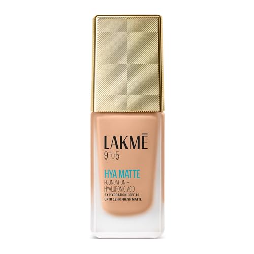 Lakme 9to5 Hya Matte Foundation + Hyaluronic Acid Warm Natural - 25ml