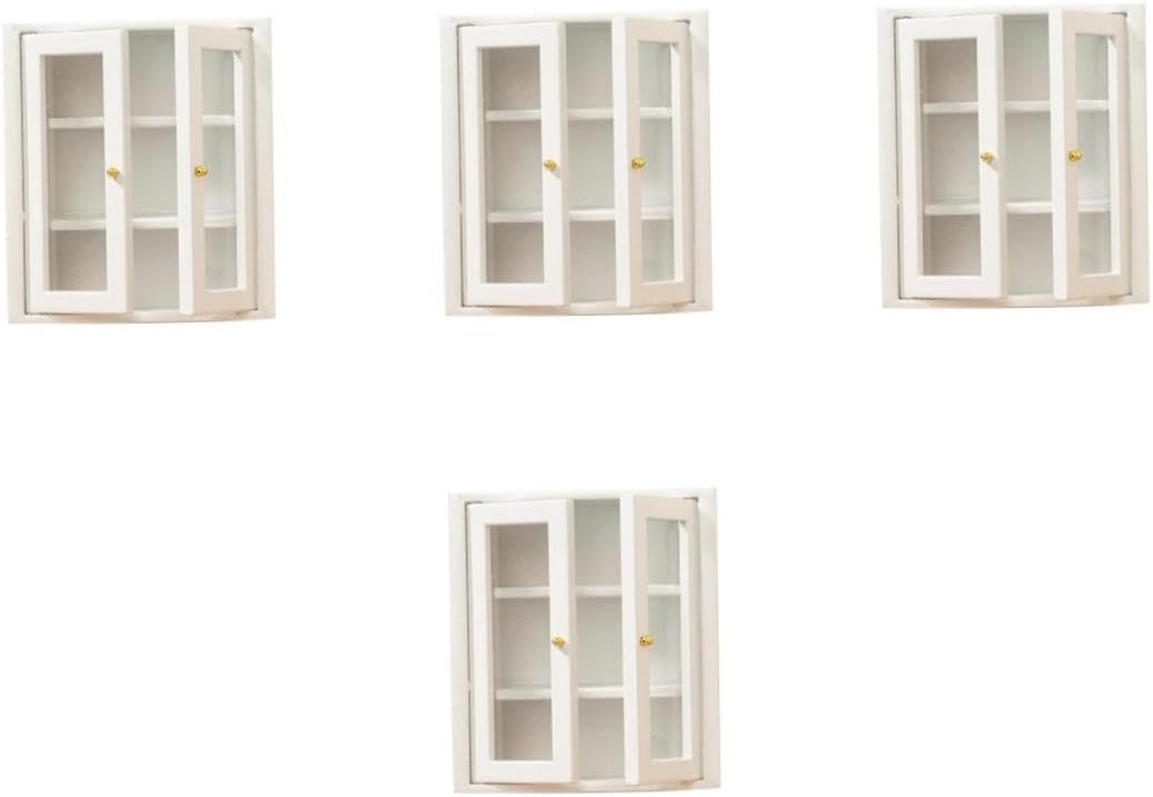 4pcs Scale Wall Mounted Storage for DIY Miniature Landscape and Present Ideas