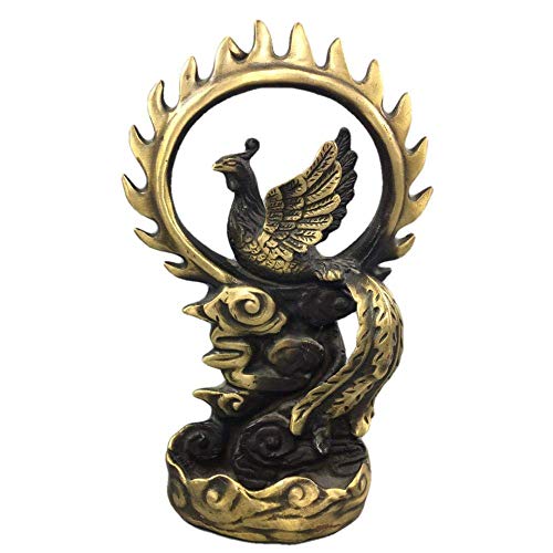 Statue hibou en cuivre H3TF5J pour décoration de bureau élégante