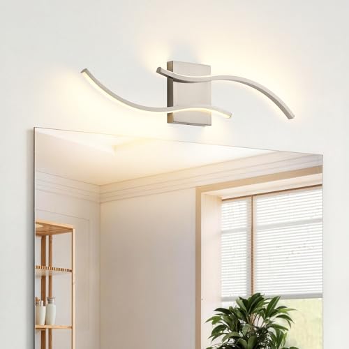 Image of KARTOOSH Hardwired LED Vanity Lights for Bathroom | 1 Pack 23.6 Inch, 3CCT Dimmable, Waterproof, Rustproof, Bathroom Light Fixtures Over Mirror