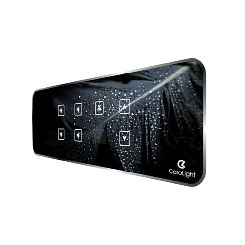 Image of Carolight Remote Controlled Touch Switch Board of 8-Module Size for 4 Lights and 1 Fan (Feather)