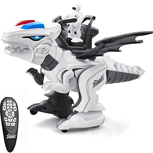 Dollox Remote Control Dinosaur, RC Robotic Dinosaur Voice Control Smart Programmable Robot Dino, Walking Dancing Singing Intelligent T-Rex Electric Pet Toy for Kids Age 5 6 7 8 9 10 and Up Year Old