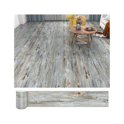 Vinilo para Suelo, Suelo Adhesivo Paquete De 36 Baldosas Vinilo Autoadhesivas 54 Pies Cuadrados For Tablones Madera, Bricolaje, Tablas Suelo Jardín