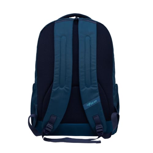 Image of F Gear Arashi Black 35L School Backpack|4 Compartments, 1 Front Pocket & water Bottle Holders|Laptop Sleeve|Ergonomic, Lightweight & Durable Design|Ideal for School, College, Work, Travel & Daily Use