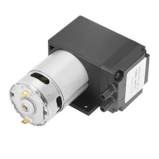 Esenlong Dc12v 12W Mini Liten Oilless Vakuumpump -80Kpa Flöde 12L/ Min För Gas Svart + Silver