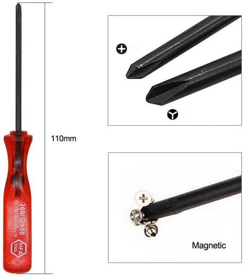 Miniatura 2 de Destornillador cruzado y destornillador triangular en Y destornillador triangular Herramienta de reparación para consola Nintendo GBA GBA SP GBC Wii