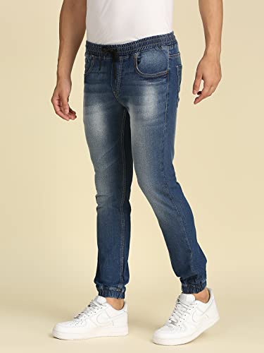 Image of High Star Men Jogger Low Distress Heavy Fade Stretchable Jeans