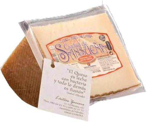Ciudad De Sansueña Queso Curado De Oveja - Cuarto Queso Curado, 800g, Envasado Al Vacio, Sabor Potente, Queso Cortado en Cuartos, Premio Mejor Queso 2023, Quesos Gourmet