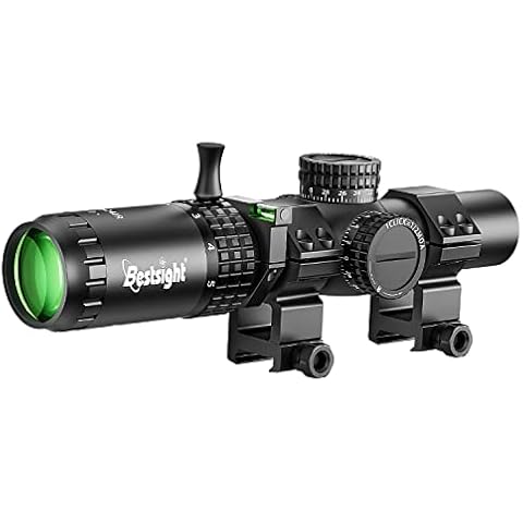 BESTSIGHT 1-5X24 LPVO Rifle Scope,Fully Multi-Coated Lens,Wind and Elevation Adjust, 30mm Diameter,Milling Reticle(Variable Power,sfp,) Low Power Variable Optic Scope (lpvo Scope) Cover