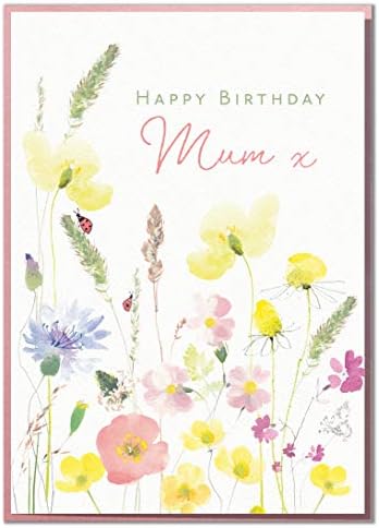 Happy Birthday Mum. Lovely Floral Birthday Card