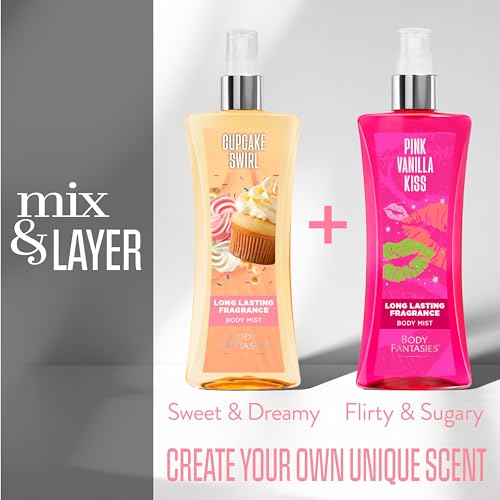 Image of Body Fantasies Signature Fragrance Body Spray, Cupcake Swirl, 8 fl oz