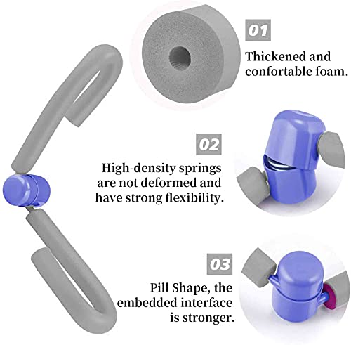 YANKUIRUI Oberschenkel Multifunktionaler Arm und Beintrainer Trimmer, Armtrainer Körperformer, Oberschenkeltrainer Kraft Lindern Gewichte Für Beine und Arme (Grau)