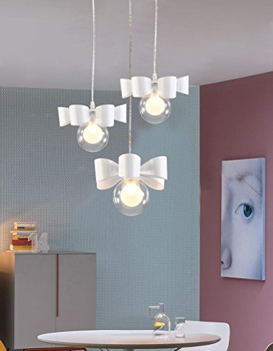 Suspension moderne blanche 3 feux luminaire suspendu réglable G9 pour décoration de salle à manger