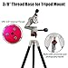 Altazimuth Telescope Mount, Alt-az Reflector Telescope Equatorial Mount, 3/8” Thread for Tripod Telescopes for Adults Astronomy, Coarse & Fine Adjustment, 22LBS Capacity