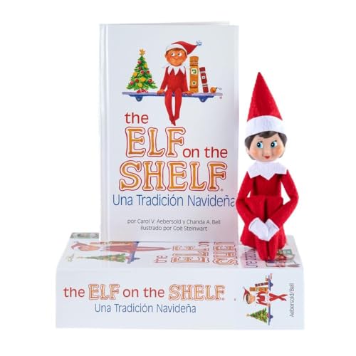 The Elf on the Shelf® Una tradición navideña, Italiana, niña con Ojos Azules, Incluye Libro ilustrado mágico, Caja de Recuerdos y Certificado de adopción Oficial