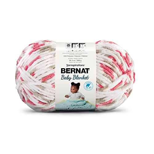 Image of Bernat BABY BLANKET BB Flowerpot Yarn - 1 Pack of 10.5oz /300g - Polyester - #6 Super Bulky - 220 Yards - Knitting /Crochet