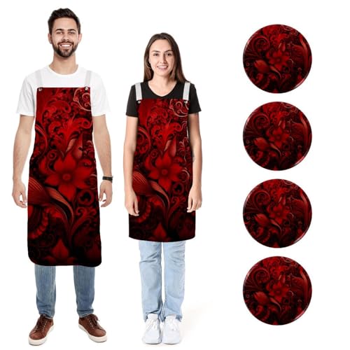 Tabliers de cuisine anti-taches lot de 2 pour protéger vos vêtements de cuisine