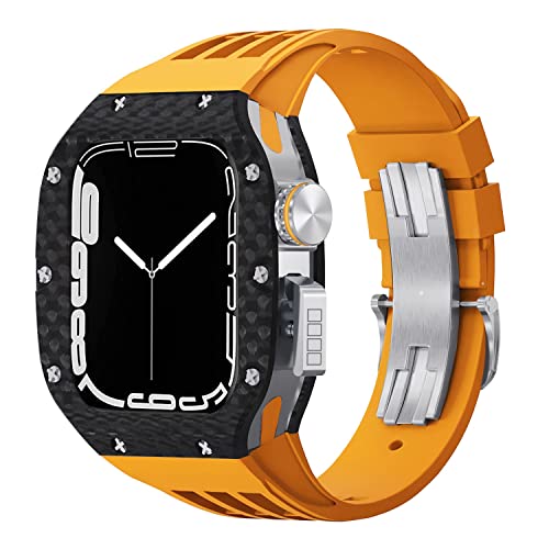 Boîtier montre fibre de carbone Apple Watch pour le sport et le bureau