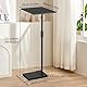 Metallhalter Beamer Ständer,Projektorständer Einstellbare Höhenverstellbar Plattformhalter,Projektorhalterung mit 360°Schwenkbarer,Projector Stand bis zu 3kg (Bodenstehender Typ mit Paletten D)